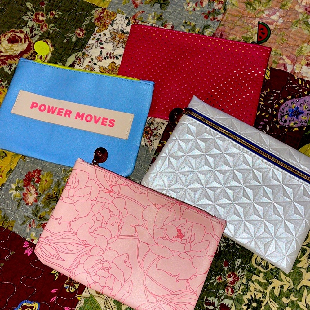 IPSY makeup-cosmetics bags! 4pk… brand new never used!